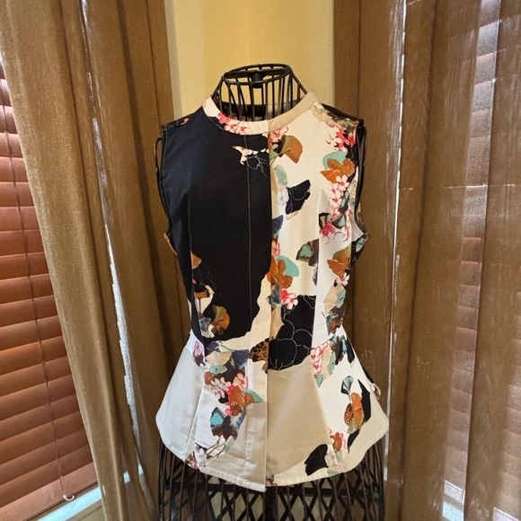 3.1 Philip Lim for Target floral peplum top - Picture 3 of 6